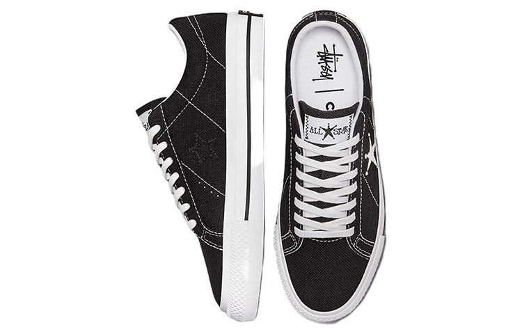 Converse Stussy x One Star Low 'Black' 173120C