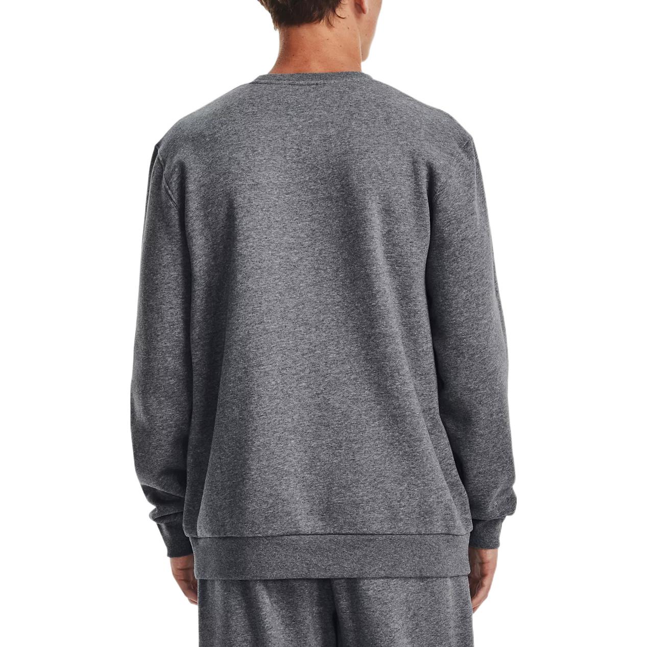 Under Armour Icon Fleece Crew Sweatshirt 'Pitch Grey Medium Heather' 1374250-012