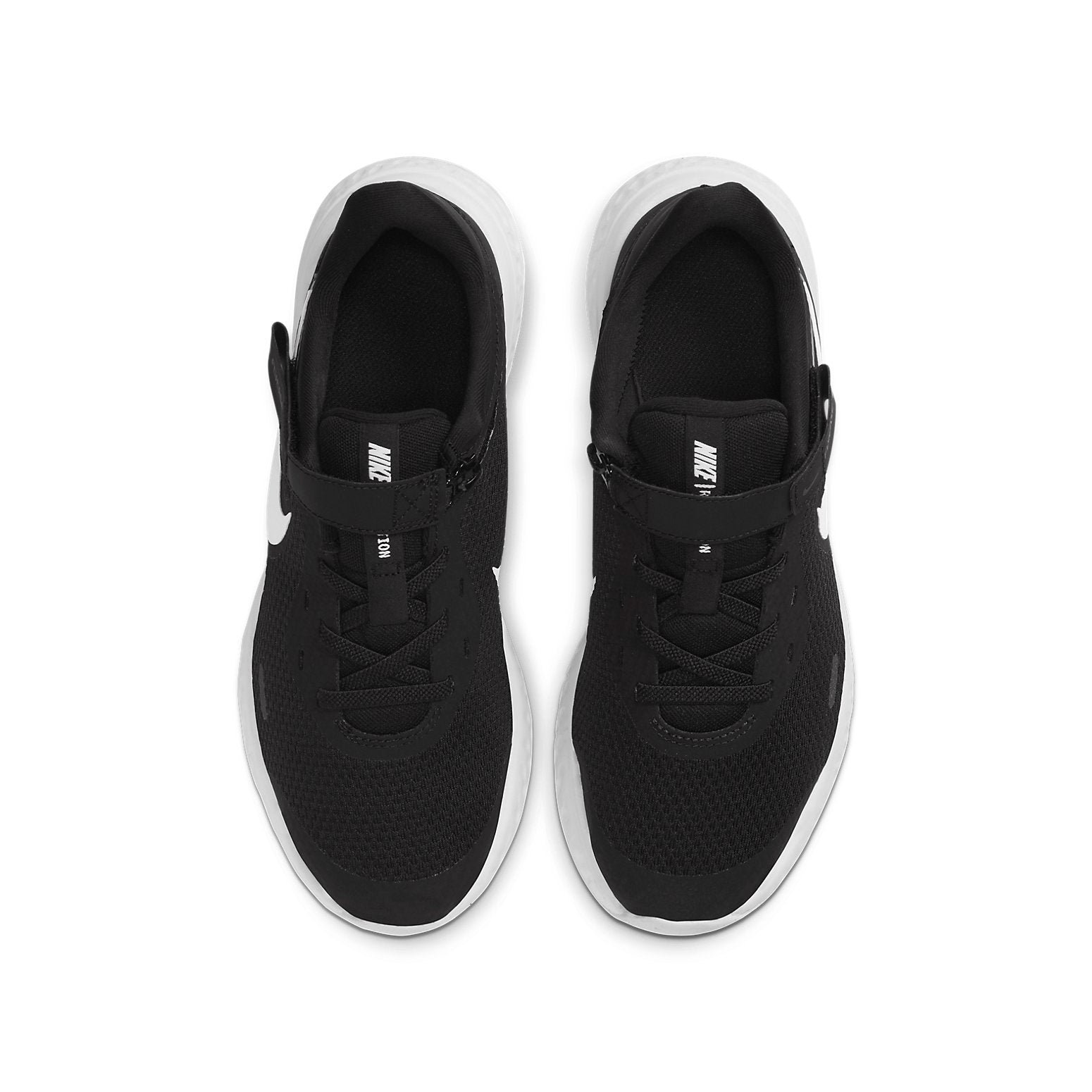 (GS) Nike Revolution 5 FlyEase 'Black White' CQ4649-004
