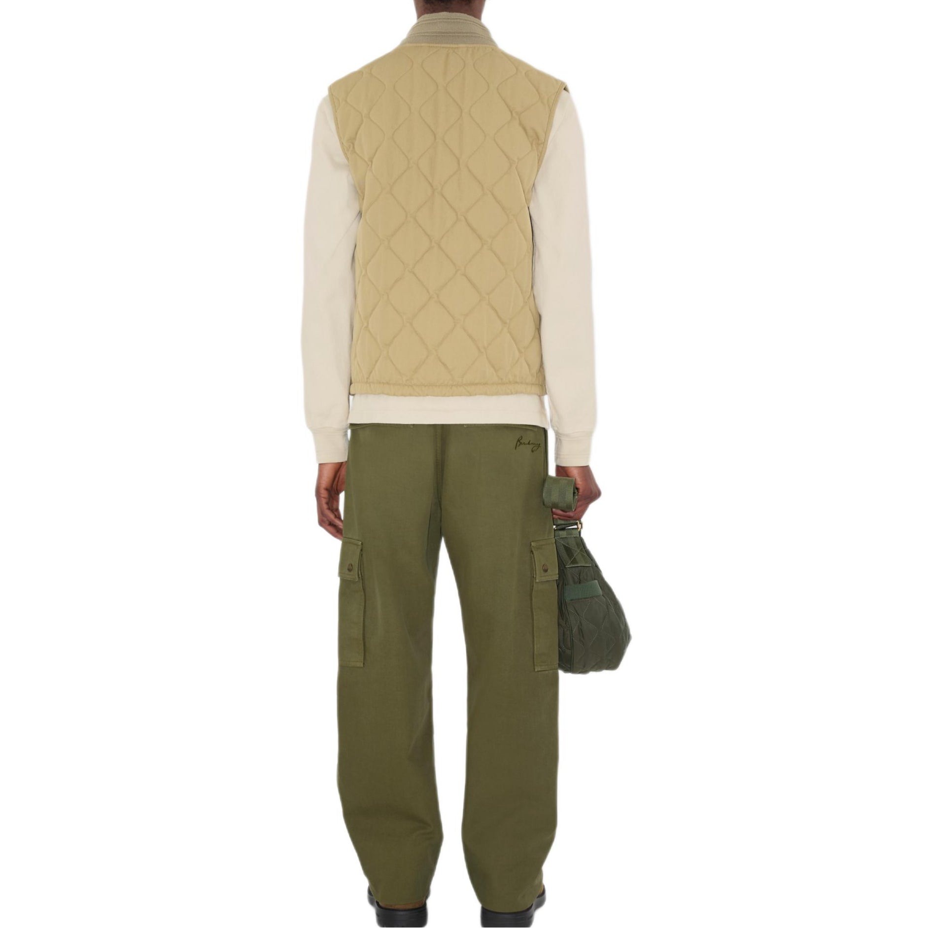 Burberry 25 Quilted Gabardine Gilet 'Beige' 81101811