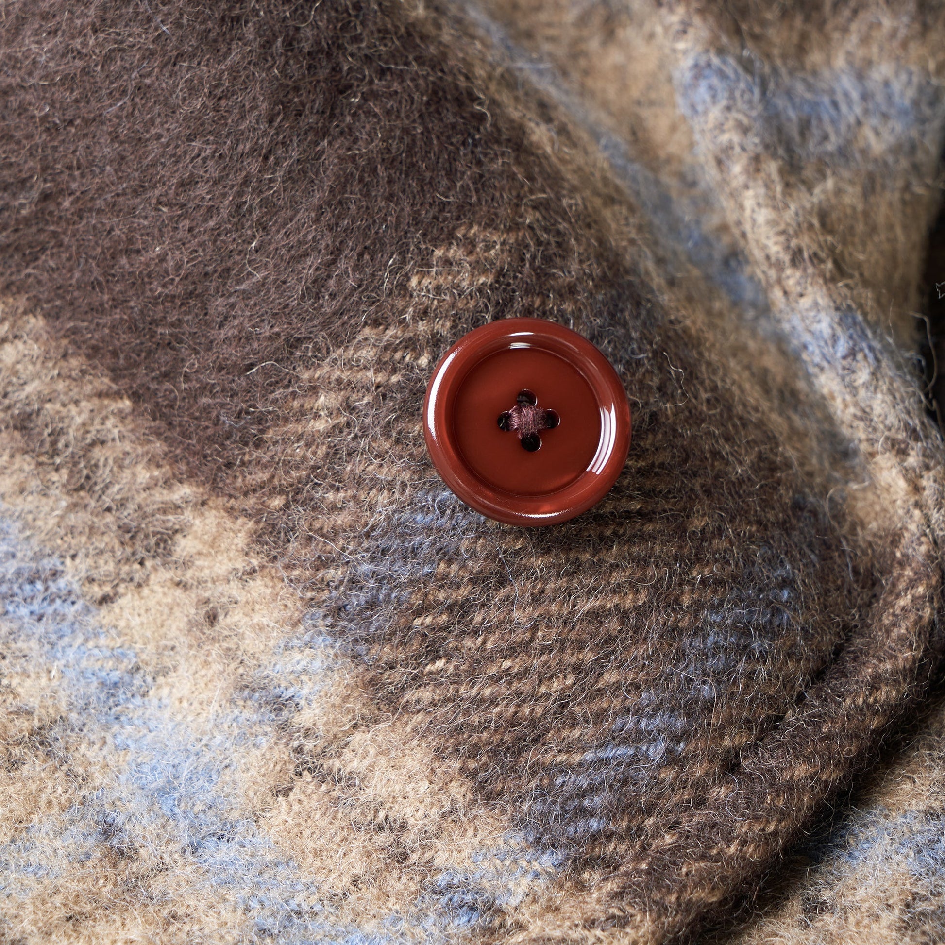 Gucci Check Wool Coat With Gucci Label 'Beige Brown' 664710-ZAG9O-2006