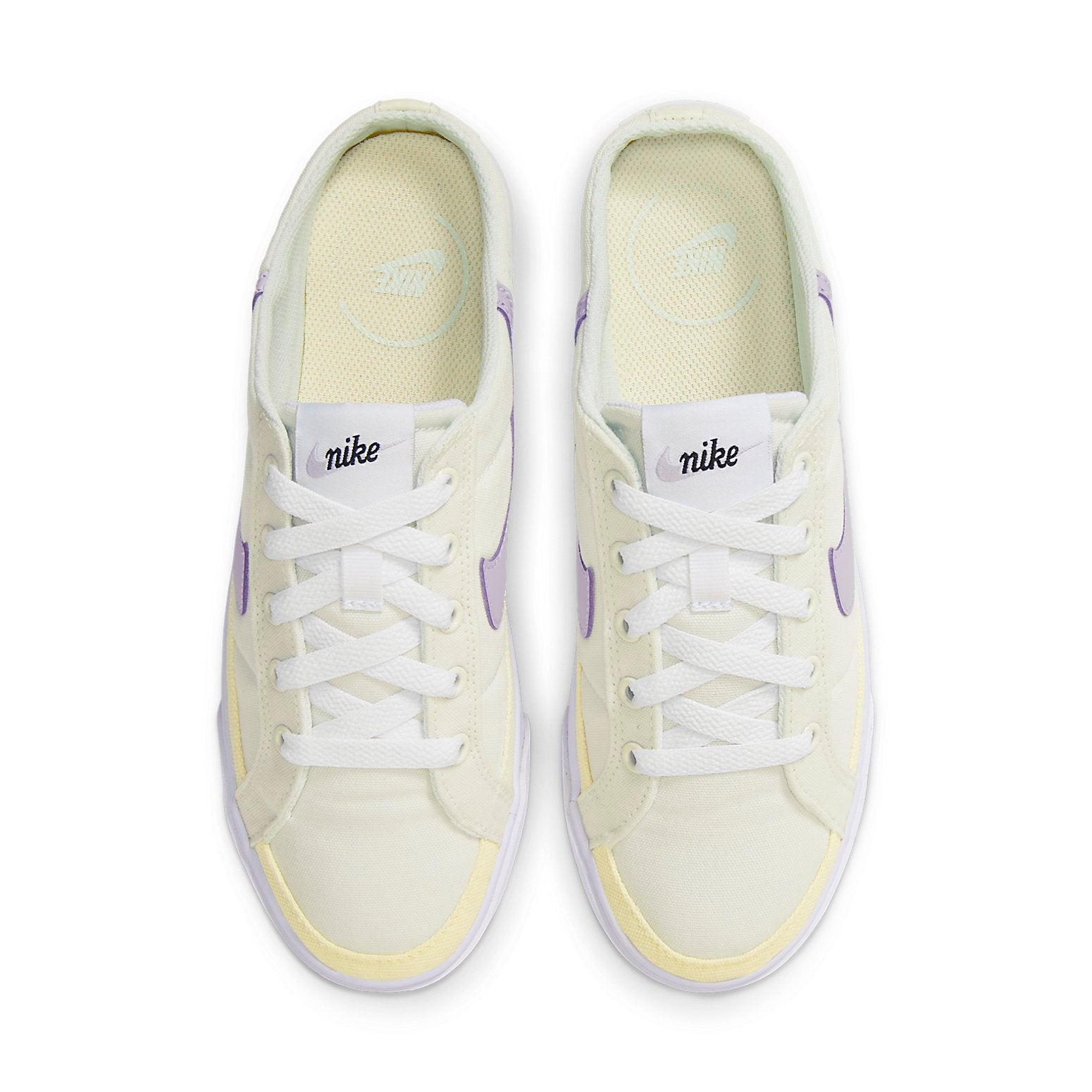 (WMNS) Nike Court Legacy Mule 'Light Yellow Purple' HJ3494-151