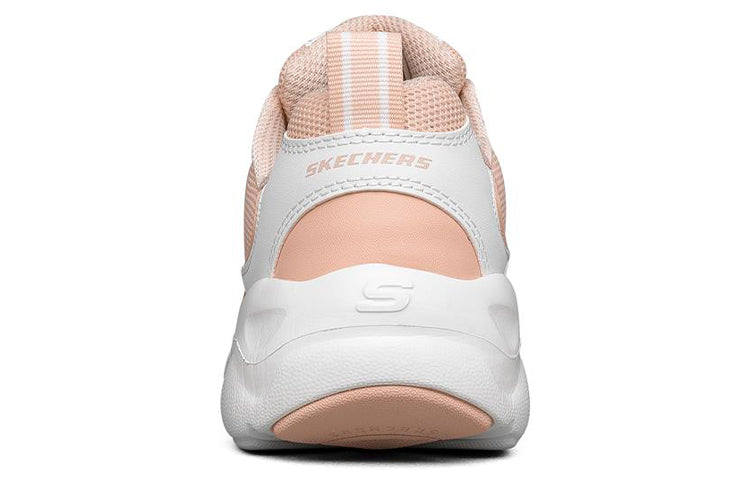 (WMNS) Skechers D lites Low Running Shoes White/Pink 88888415-WPK