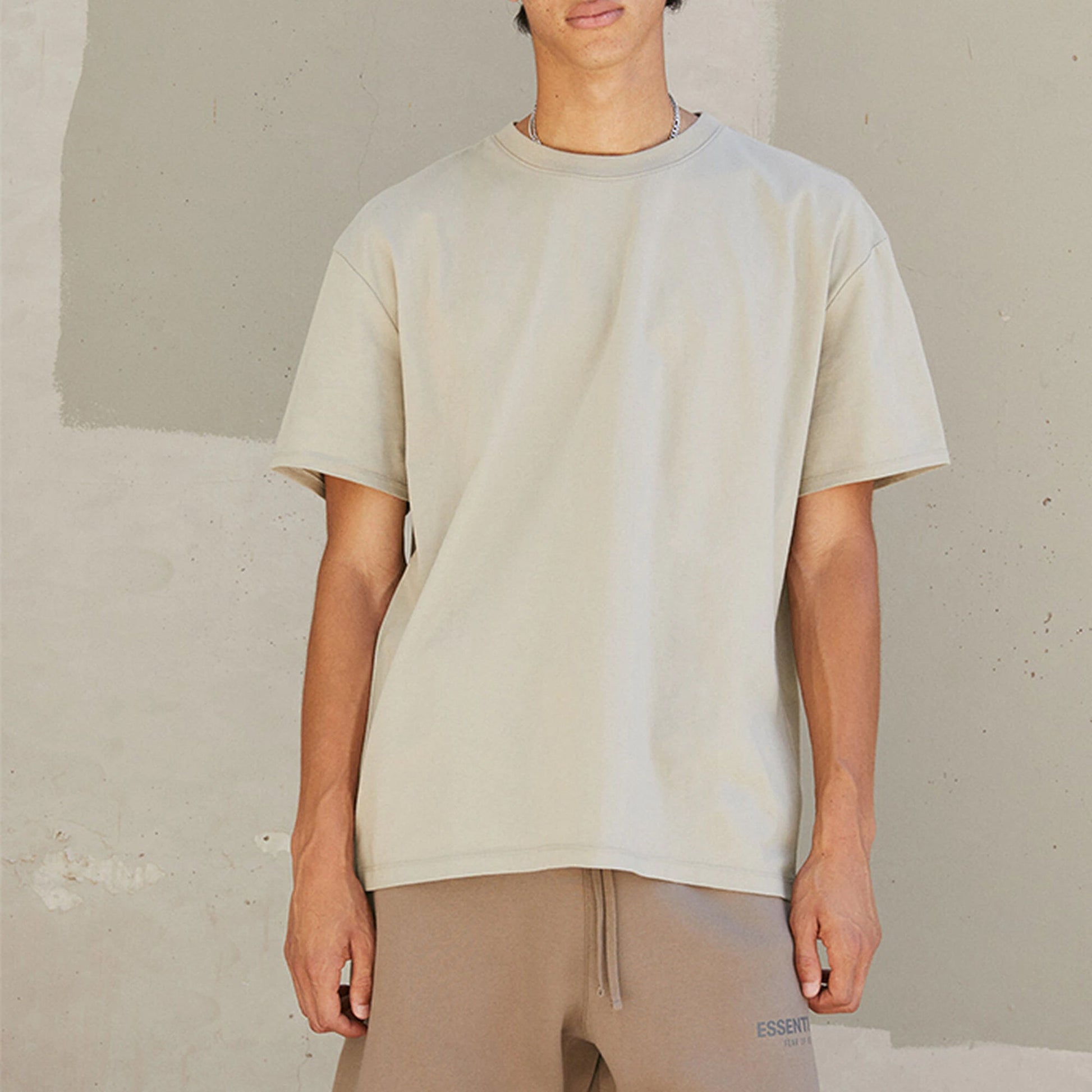 Fear of God Essentials FW21 Logo T-Shirt 'Pistachio' FOG-FW21-007