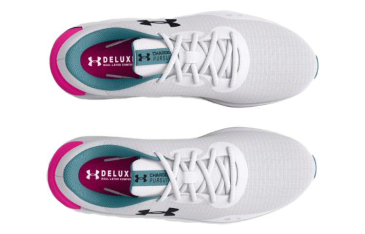 (WMNS) Under Armour Charged Pursuit 3 Tech 'White Pink Aqua' 3025430-102