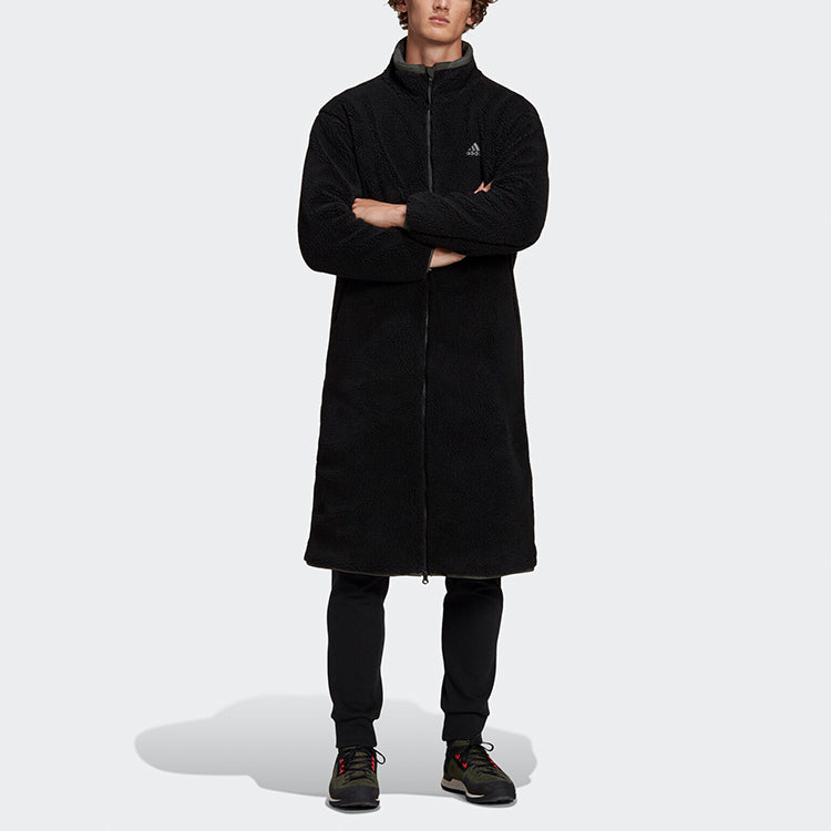 adidas Stay Warm Reversible mid-length Stand Collar Jacket Black GP5513