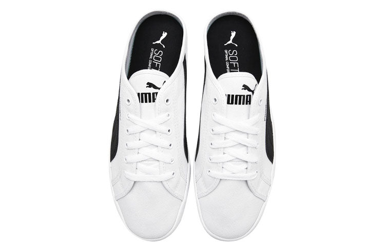 PUMA Smash Vulc Mule White/Black 309680-01