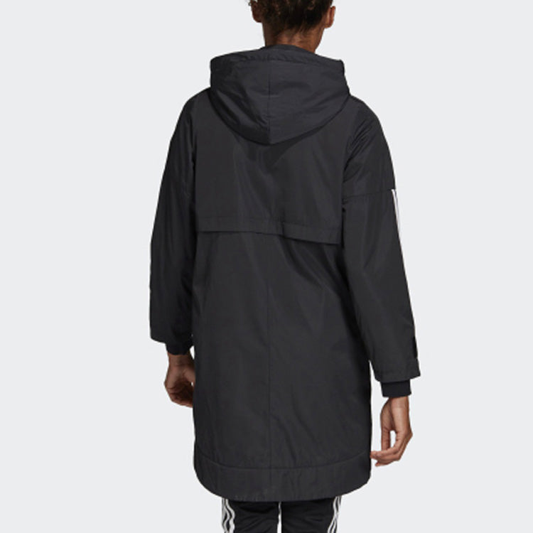 (WMNS) adidas ID Woven Long Jacket 'Black' FT1758