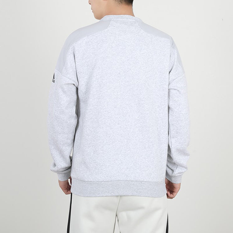 adidas Leave N B Sweat Sports Casual Knitted Hooded SweaterMen Light Grey GF0033