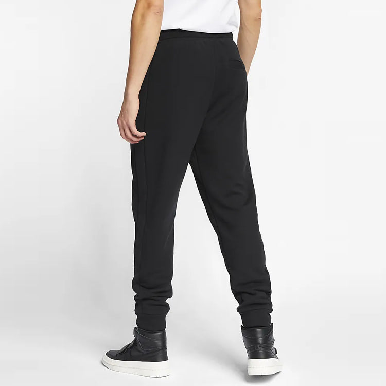 Air Jordan Flight Casual Sports Knit Bundle Feet Long Pants Black BQ7967-010