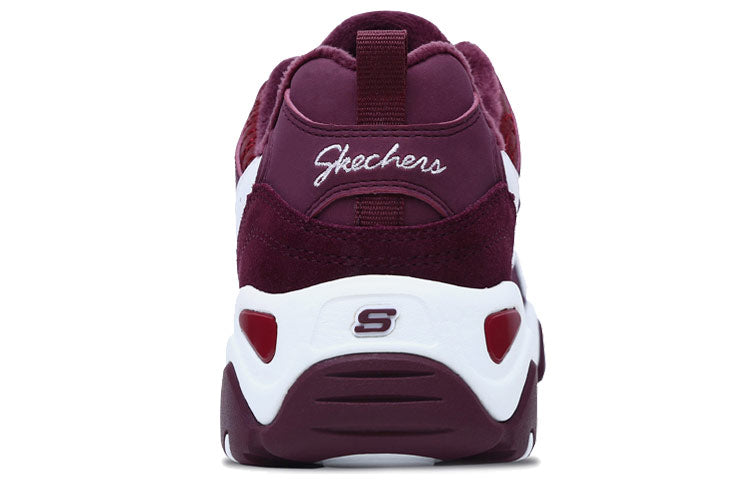 (WMNS) Skechers D'Lites 2.0 Sports Shoes Deep Wine 66666077-WINE