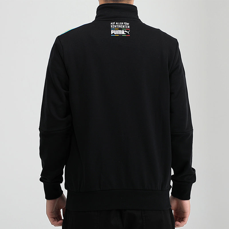 PUMA TFS Unity Track Top FT Knit Zipper Casual Sports Stand Collar Jacket Black 599293-01