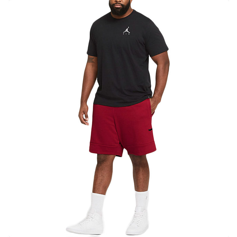 Air Jordan Jumpman Logo Basketball Sports Knit Shorts Red CK6707-687