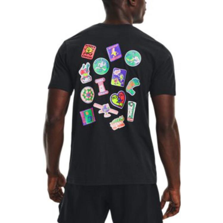 Under Armour Easy Day Stickers T-shirt 'Black' 1374010-001