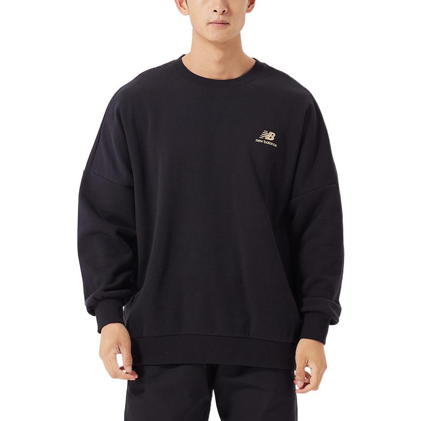 New Balance Sport Logo Print Sweatshirt Asia Sizing 'Black' AMT23349-BK