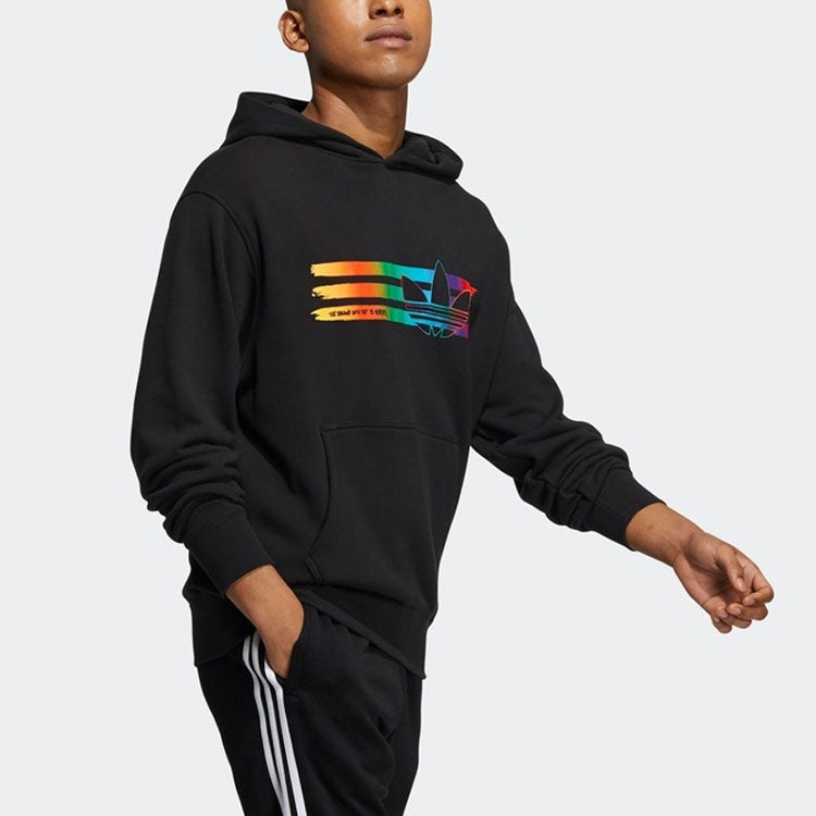 adidas originals Rainbow Logo Printing Black HL4107