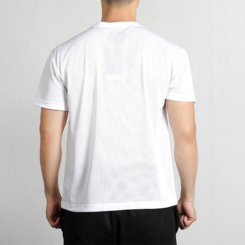 Air Jordan Dna Printing Mesh Breathable Sports Round Neck Short Sleeve White AV0117-100