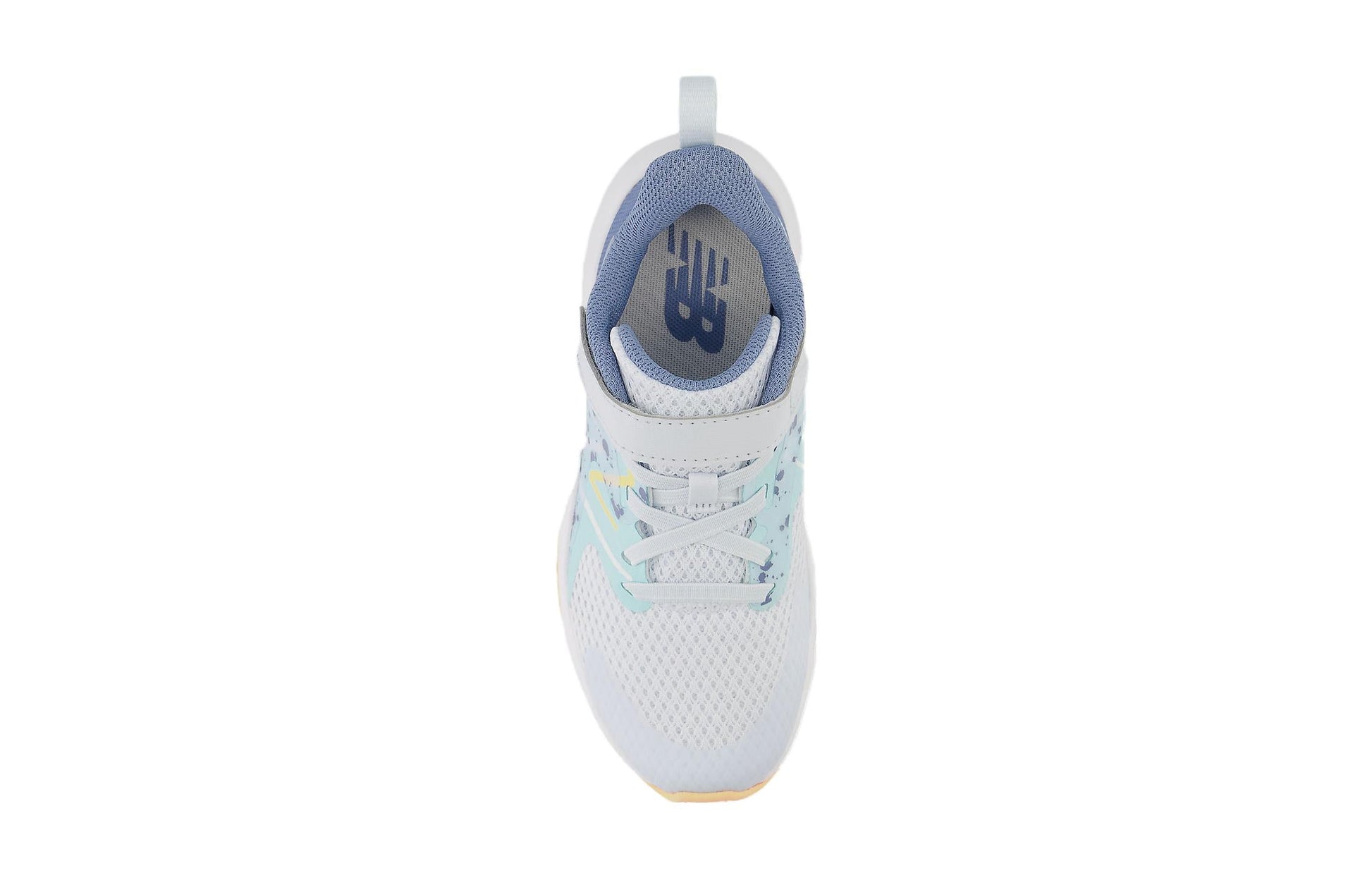 (GS) New Balance Rave Run V2 Bungee Lace Top Strap 'Ice Blue Solar Flare' YTRAVIB2