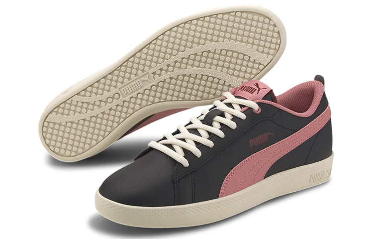(WMNS) PUMA Smash v2 Black/Pink 365208-22