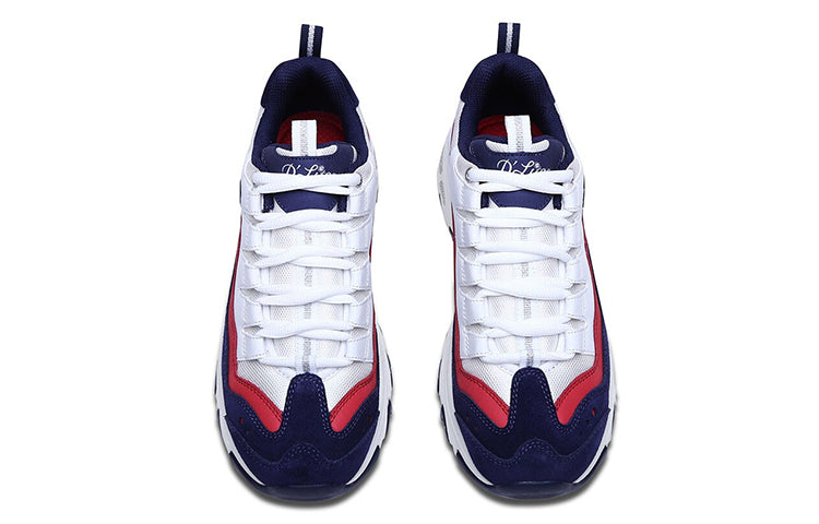 (WMNS) Skechers D'Lites 1.0 Low-top Clunky Shoes White/Blue 13141-WNVR