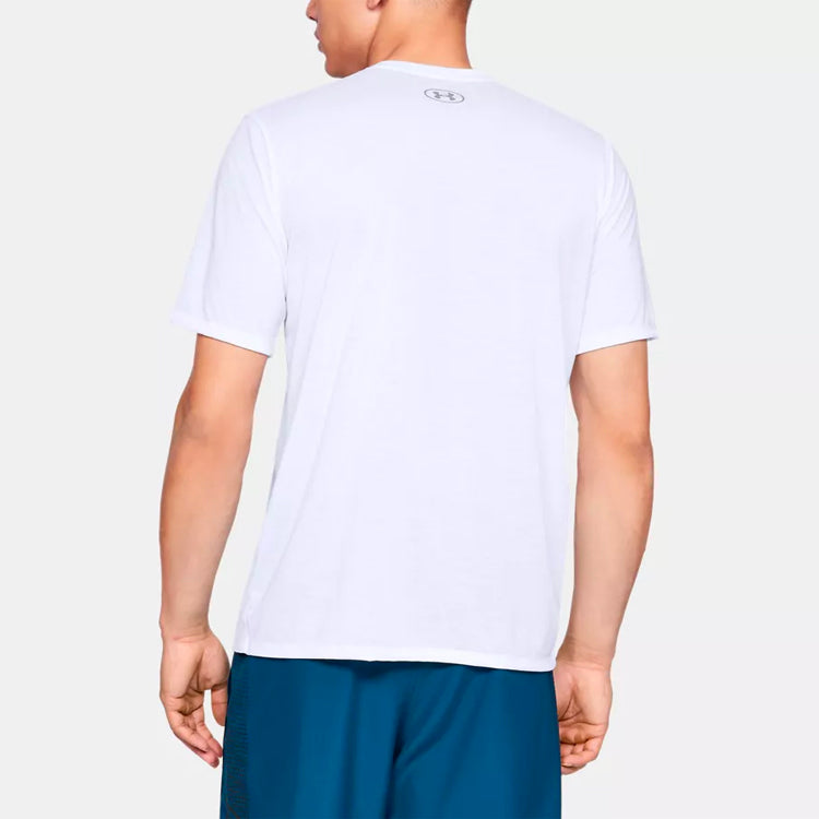 Men's Under Armour Ua Siro Ss Casual Sports Breathable Training Round Neck Short Sleeve White 1325029-100