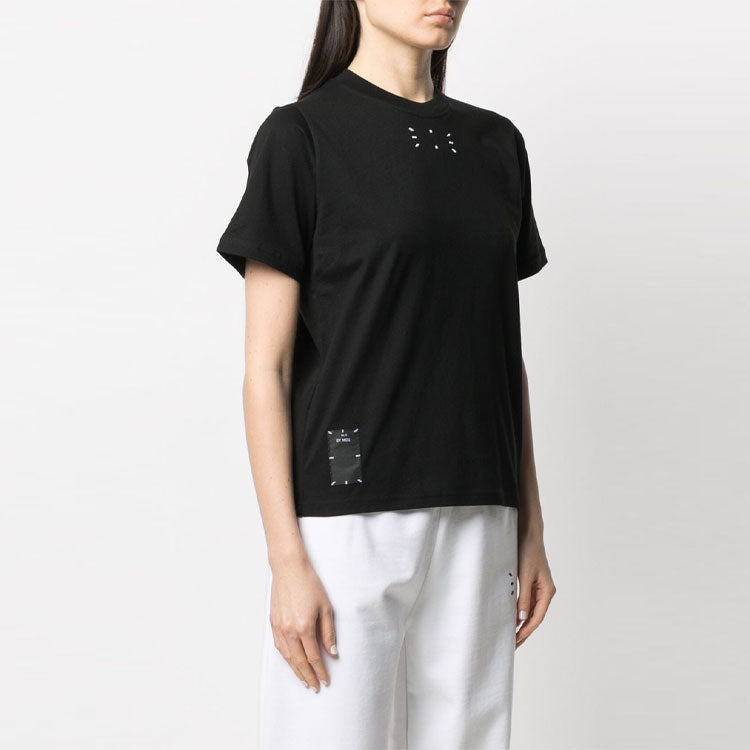 McQ Alexander McQueen SS21 Round Neck Pullover Short Sleeve Black 624665-RQR21-1000