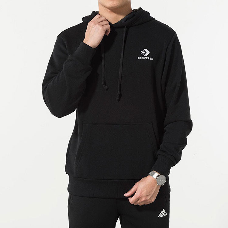 Converse Star Chevron Embroidered Pullover Sweatshirt Asia Sizing 'Black' 10008926-A01