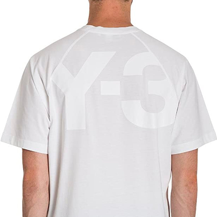 Y-3 Round Neck Loose Short Sleeve Unisex White CF0444
