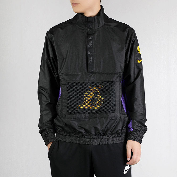 Nike Lightweight NBA Los Angeles Lakers Sports Jacket Black CJ7115-010