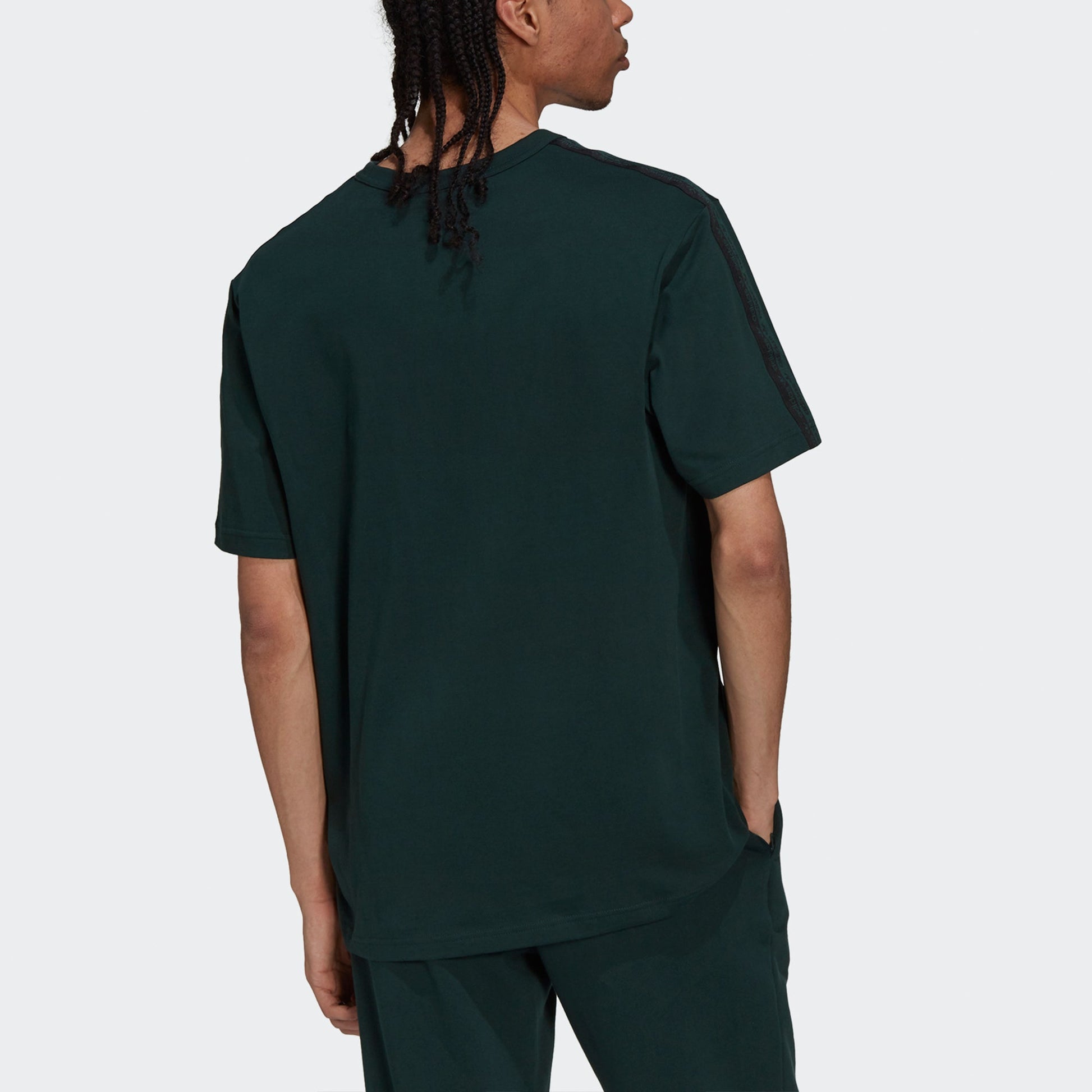 adidas originals R.y.v. Logo Tee Loose Sports Crewneck Short Sleeve Green H11497