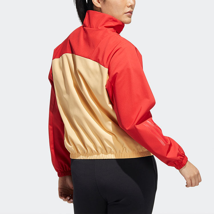 (WMNS) adidas CNY Colorblock Sports Jacket Red HI3265