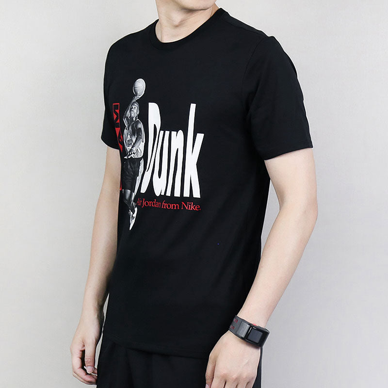 Air Jordan Jumpman Printed Sports TEE Men Black 939615-010