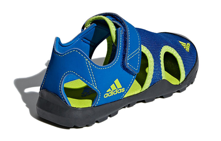 (GS) adidas Captain Toey K Velcro Outdoor Flat Heel Sports Blue Green Sandals 'Blue Green' CM7639