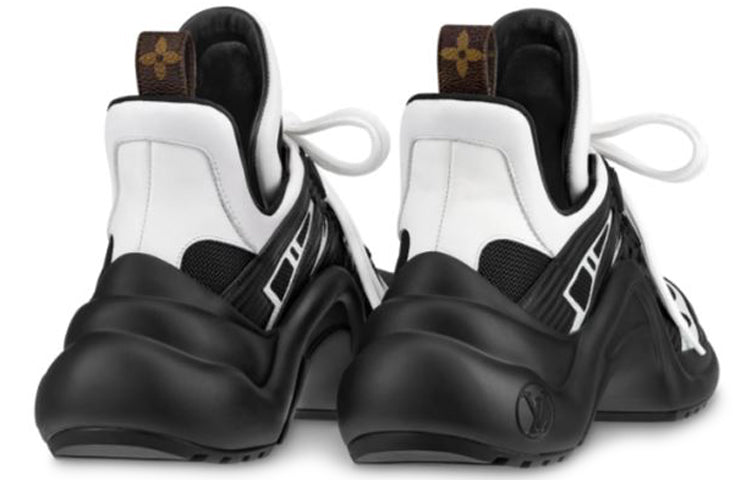(WMNS) LOUIS VUITTON LV Archlight Calfskin Sports Shoes Black/White 1A5C8L