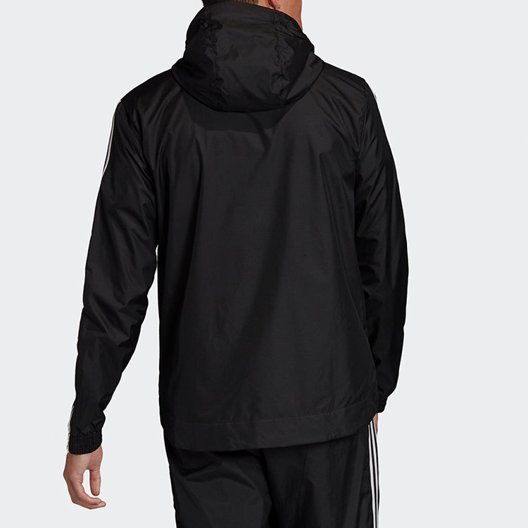 adidas originals Lock UP WB Cardigan Casual Sports Hooded Jacket Black FM3815