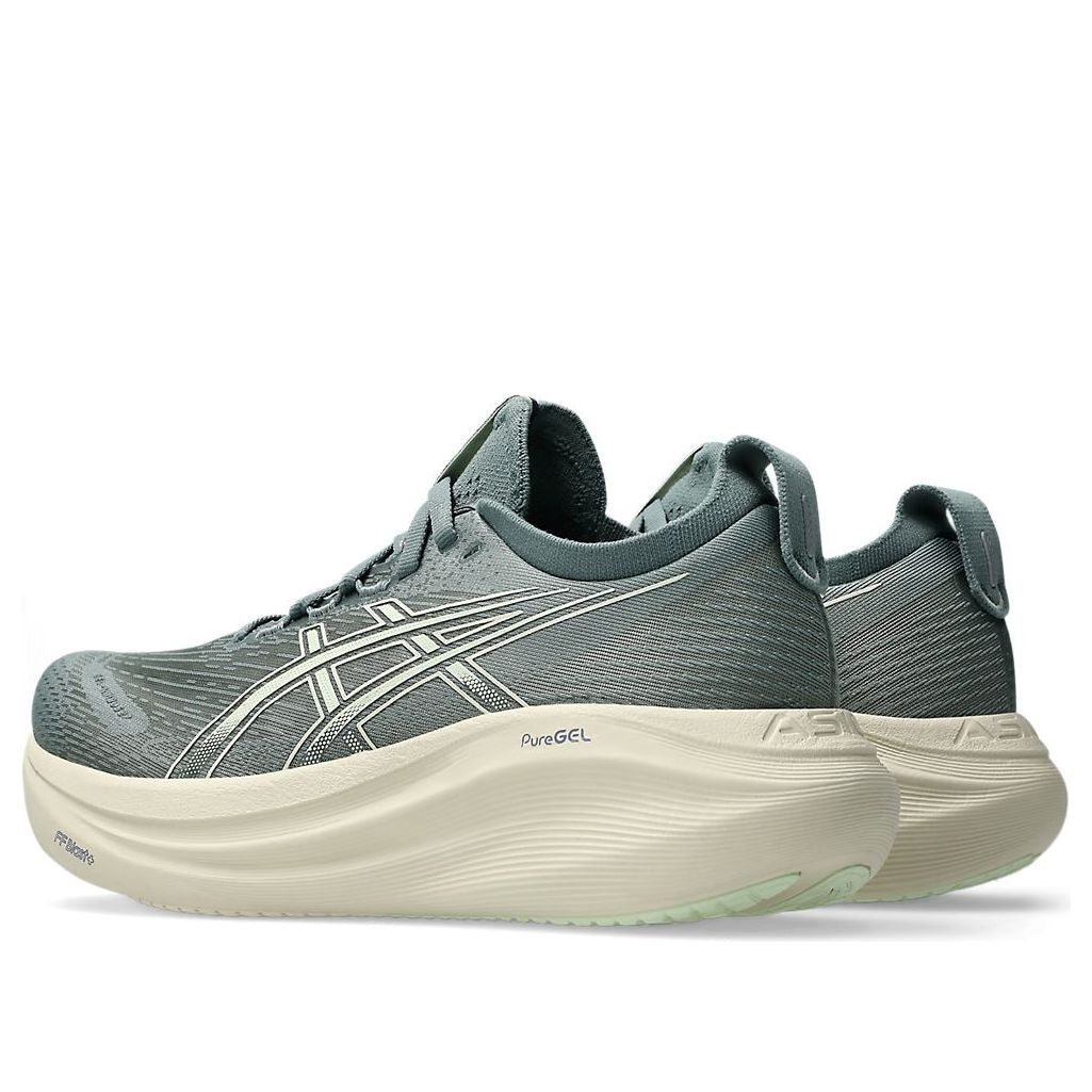 (WMNS) Asics Gel-Nimbus 27 'Monument Blue Whisper Green' 1012B753-402