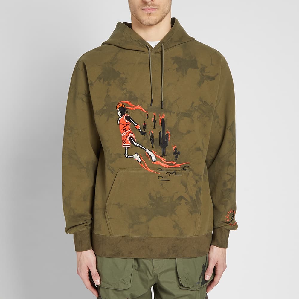 Air Jordan x Cactus Jack by Travis Scott Washed Suede Hoodie 'Medium Olive' CN3422-222