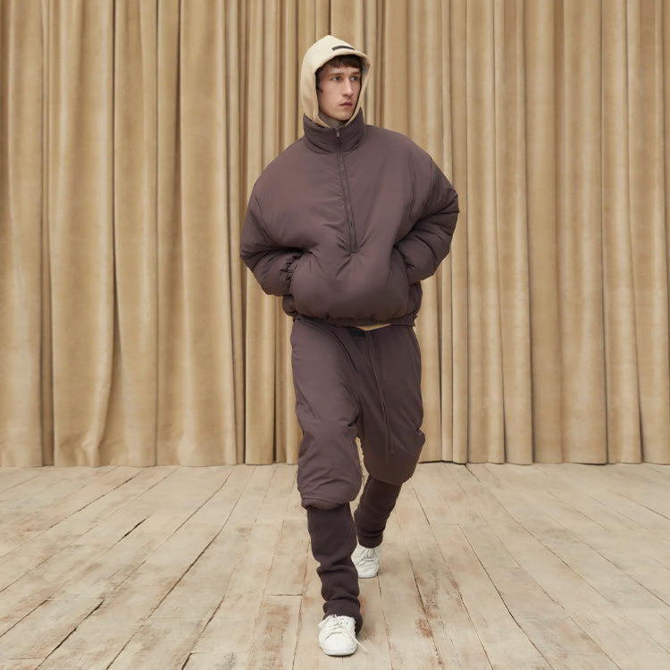 Fear of God Essentials SS23 Nylon Puffer Jacket 'Plum' FOG-SS23-032