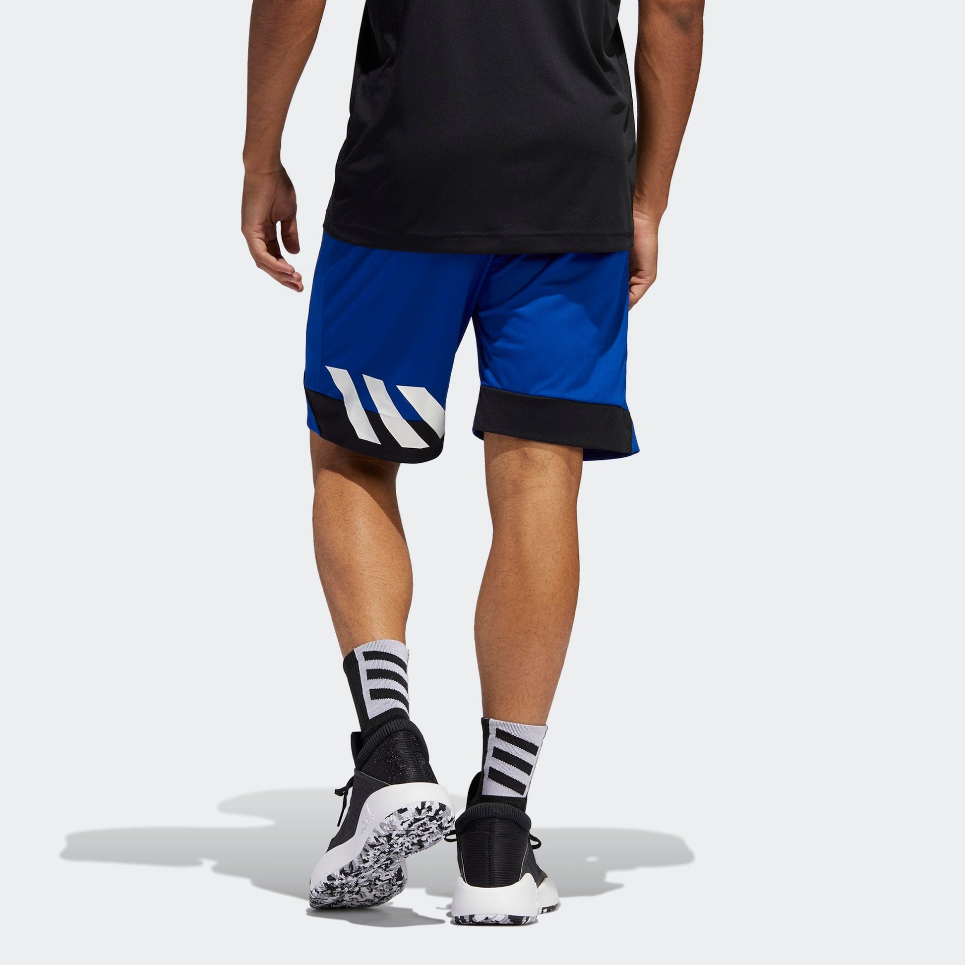 adidas C365 Short Colorblock Sports Loose Basketball Shorts Blue ED8414