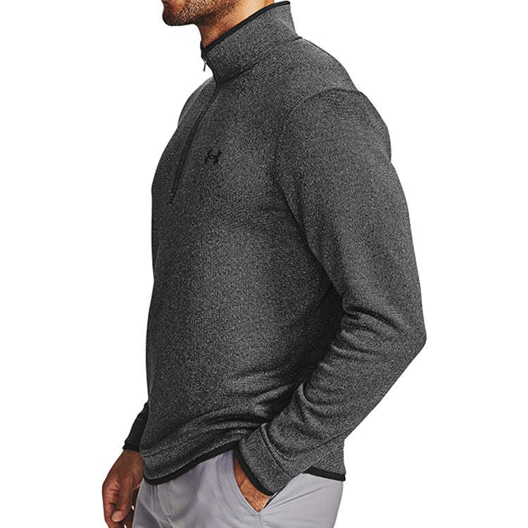 Men's Under Armour 1/2 Zipper Pullover Sports Jacket Black 1359971-002