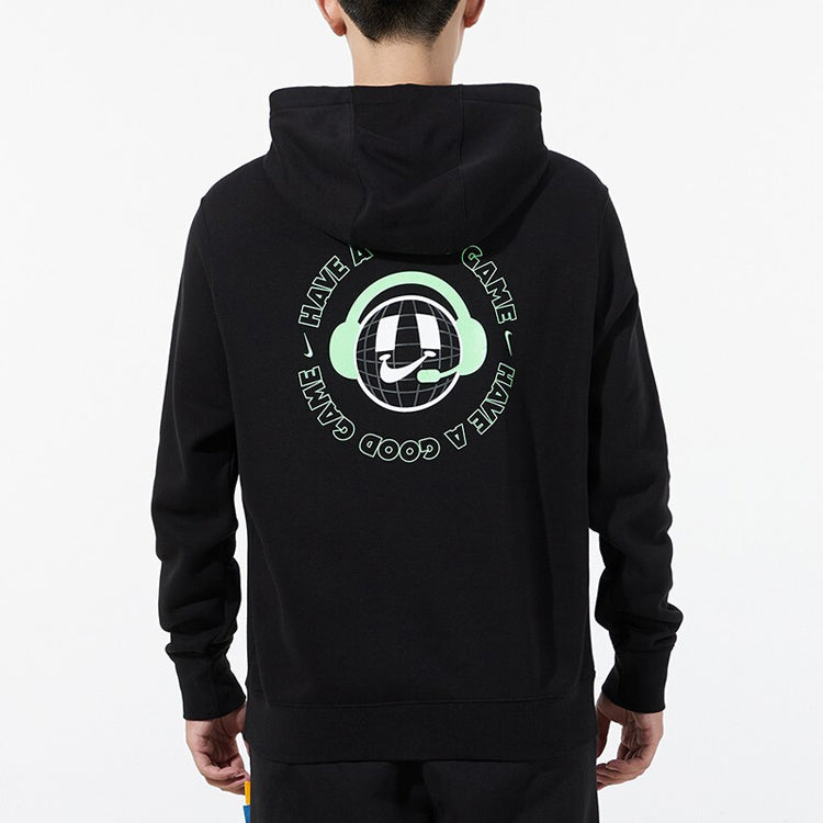 Men's Nike Large Logo Printing Sports Knit Black DO6936-010