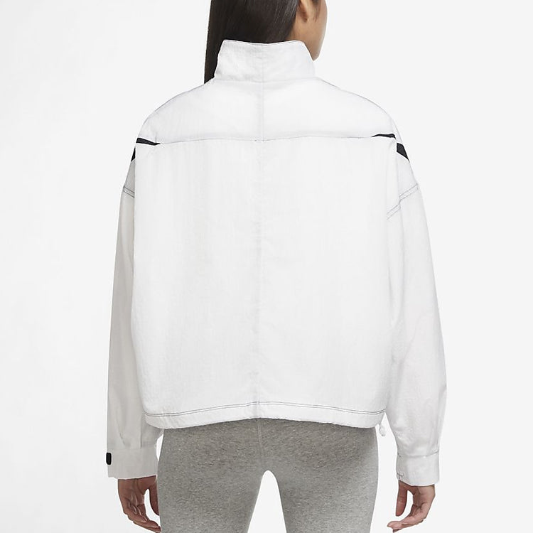 (WMNS) Nike Rpl Swsh Wvn Gx JKT Jacket Stand-up Collar Jacket White DD5585-100