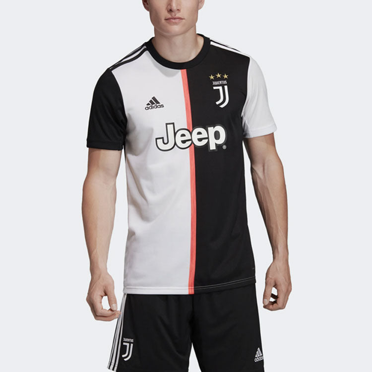 adidas Juve H Jsy Juventus Home Sports Soccer/Football tournament Jersey Short Sleeve Colorblock DW5455