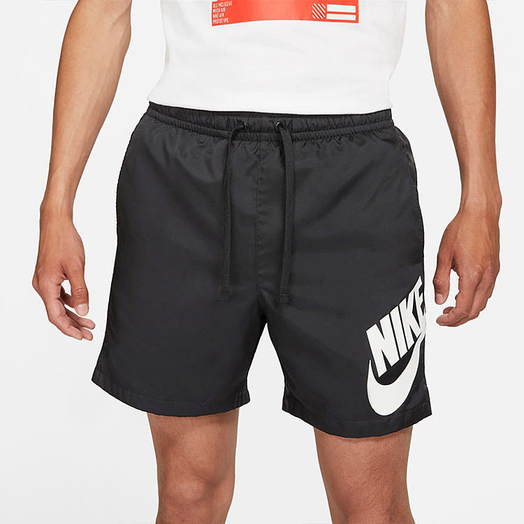 Nike Casual Sports Large Logo Woven Sports Shorts Black CV9303-010