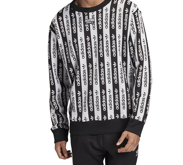 adidas originals D Crew Colorblock Stripe Sports Black White FM2292