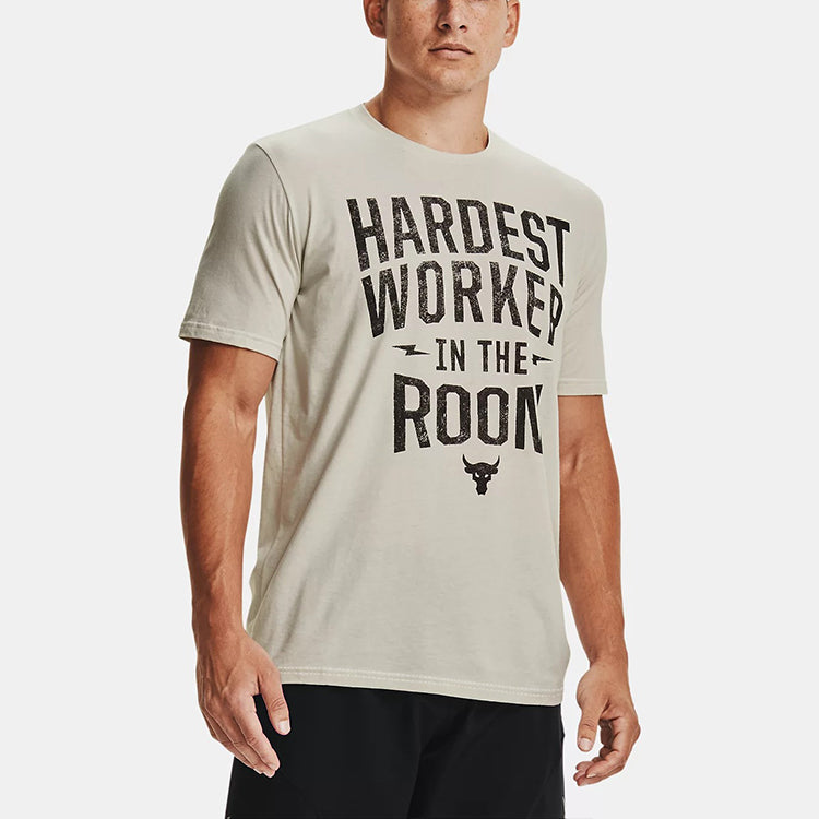 Under Armour Letter Printing Johnson Training Sports Male White 1357190-110
