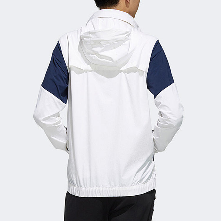 adidas neo M CS CLBLCKD WB Casual Sports Hooded Jacket White EI4496