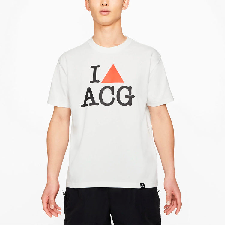 Nike ACG Alphabet Pattern Printing Sports Short Sleeve White DC5346-121