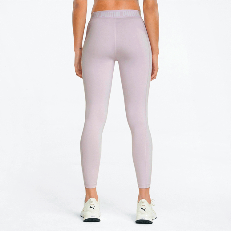 (WMNS) PUMA Logo Band High Waisted Leggings 'Lila' 521601-17