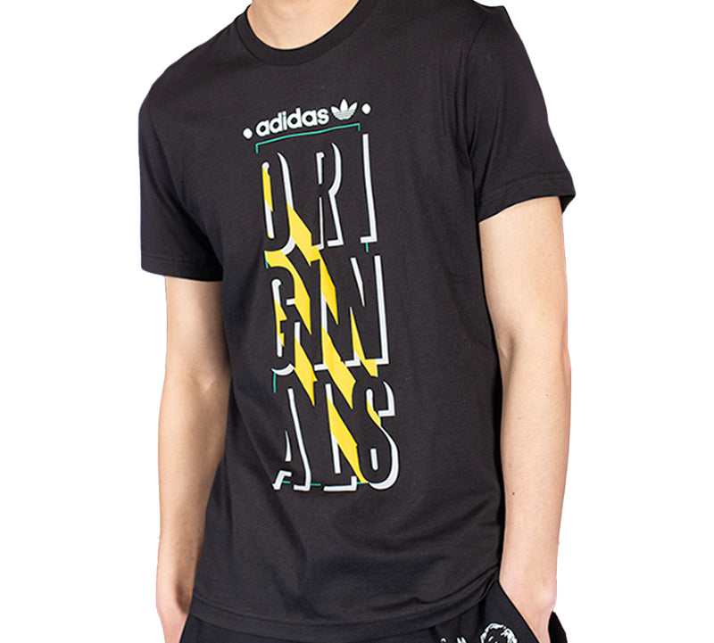 adidas originals Alphabet logo Short Sleeve Black CD6836